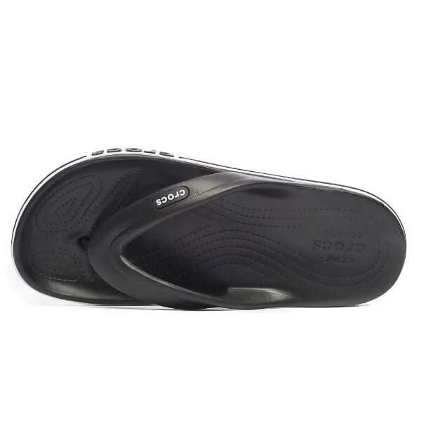 כפכף לגבר קרוקס באיה באנד Crocs 205393-066 Bayaband Flip,BLK/WHITE