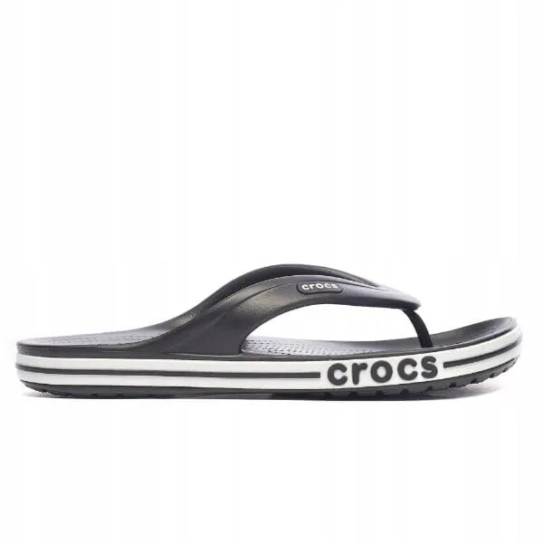כפכף לגבר קרוקס באיה באנד Crocs 205393-066 Bayaband Flip,BLK/WHITE