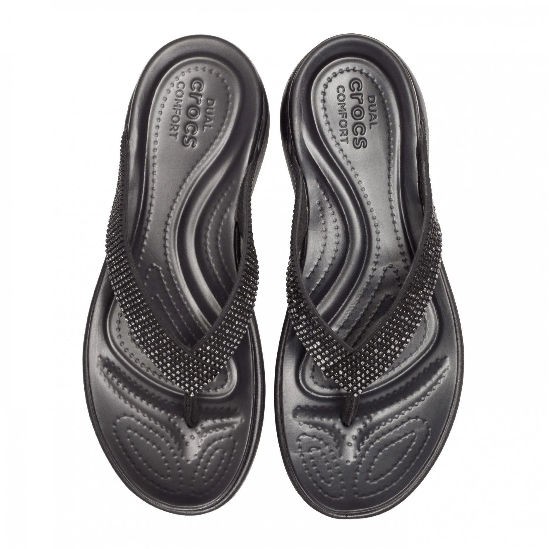 כפכף אצבע עם אבני קישוט Crocs Capri Diamante 205632-0FE