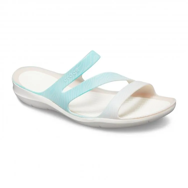 כפכף בשילוב רצועות בצבע לבן/טורקיז Crocs Swiftwater Seasonal 205637-4IS