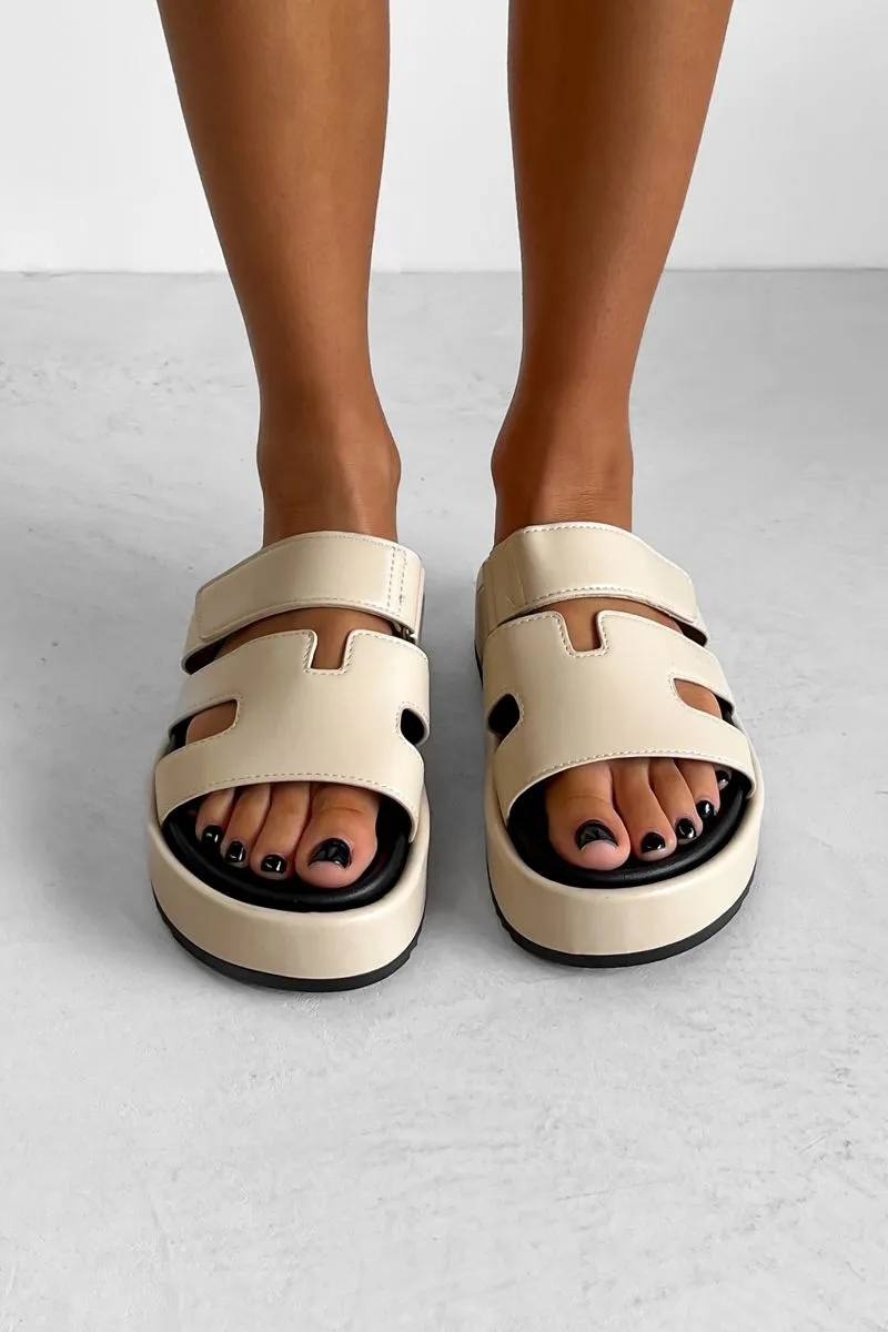 AMARI Chunky Gladiator Strap Sandal - Nude
