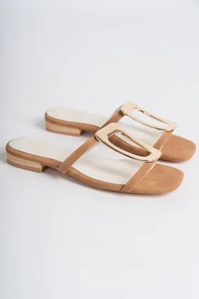 Amiyah buckle sandal camel