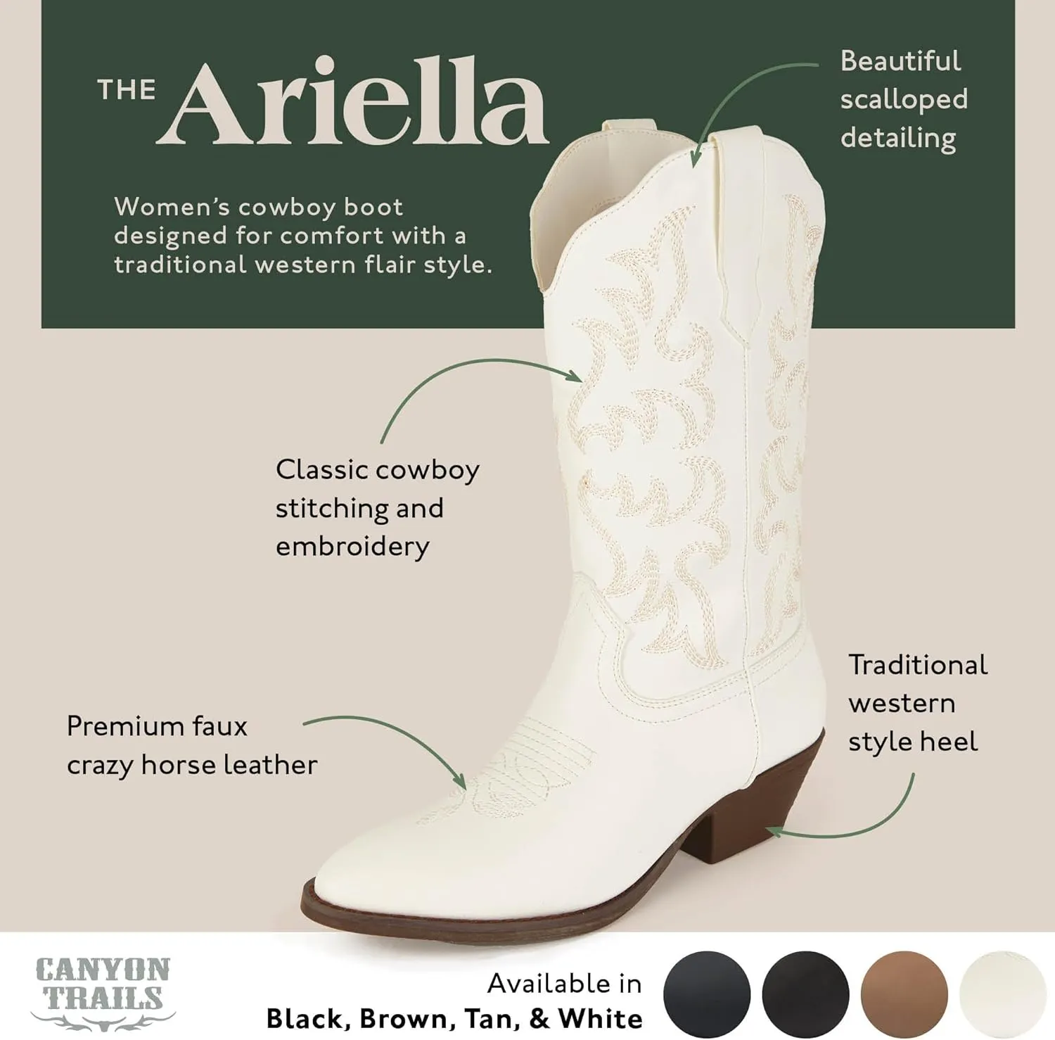 Cowboy Boots: Traditional Style, Comfortable Western Boots for Women & Girls