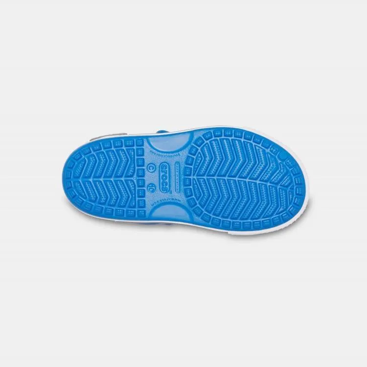 Crocs Crocband II Sandal 14854-4JN - סנדל ילדים עם סקוצ' בצבע כחול קובלט/אפור