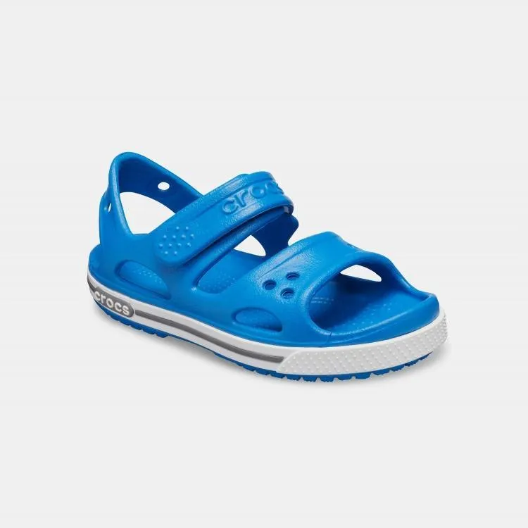 Crocs Crocband II Sandal 14854-4JN - סנדל ילדים עם סקוצ' בצבע כחול קובלט/אפור