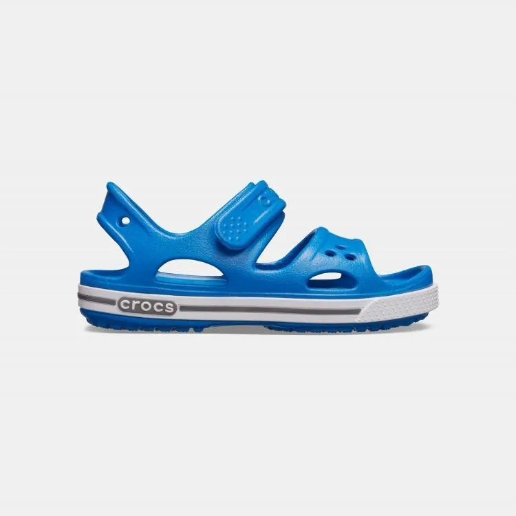 Crocs Crocband II Sandal 14854-4JN - סנדל ילדים עם סקוצ' בצבע כחול קובלט/אפור