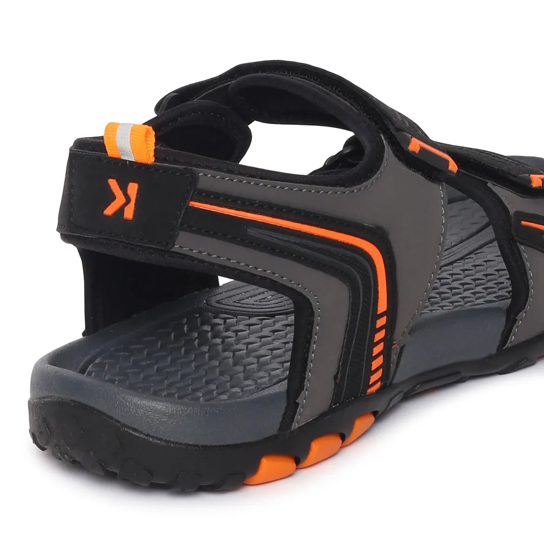 Eeken ESDGO4507S Black Stylish Lightweight Dailywear Sports Sandals For Men