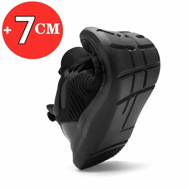 Elevator Breathable AirMesh Sport Athletic Sneakers Tall Heightening Increase Boost Height 7cm