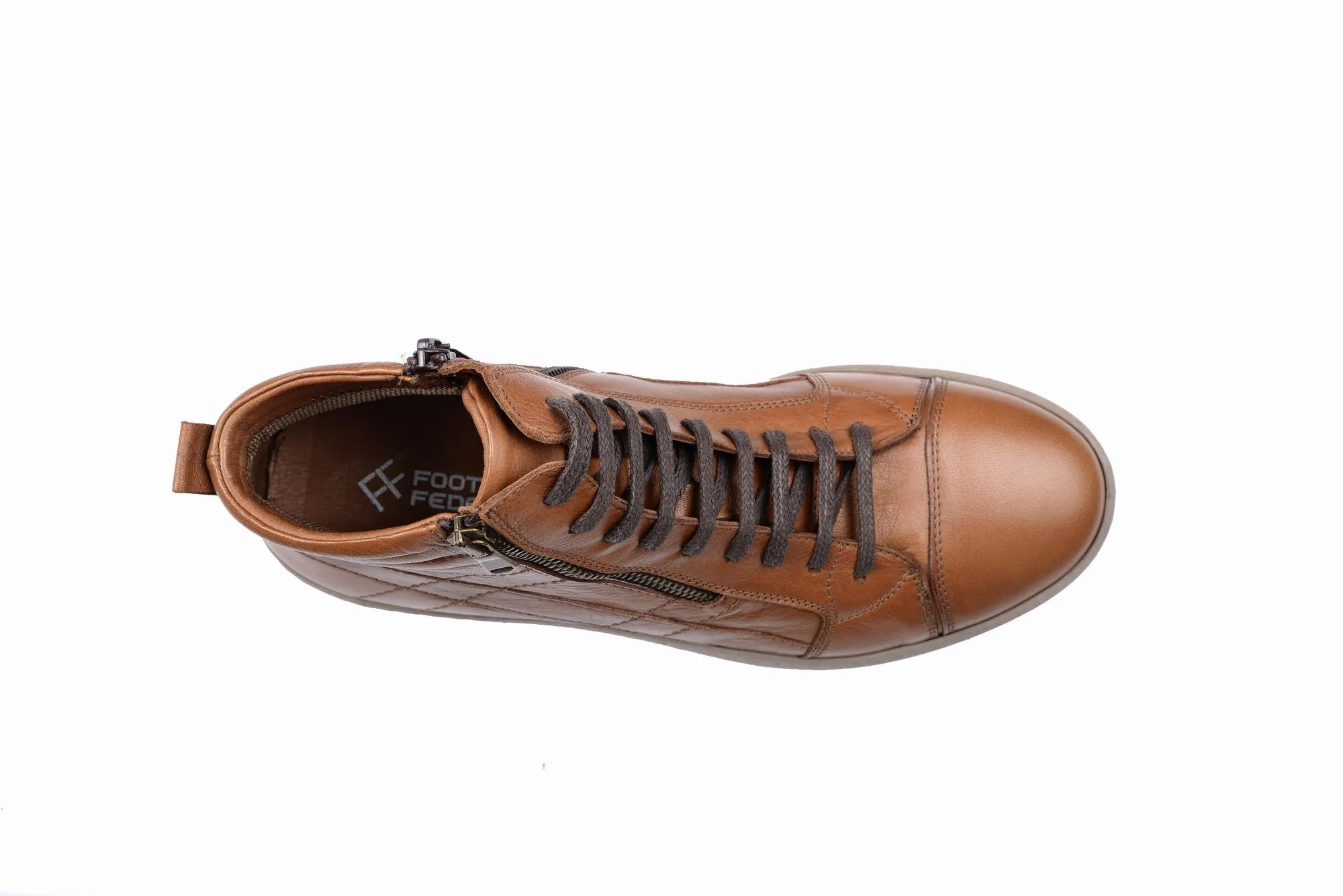 FOOT FEDERATION SNEAKER MID-TOP MENS BOOT TOBACCO
