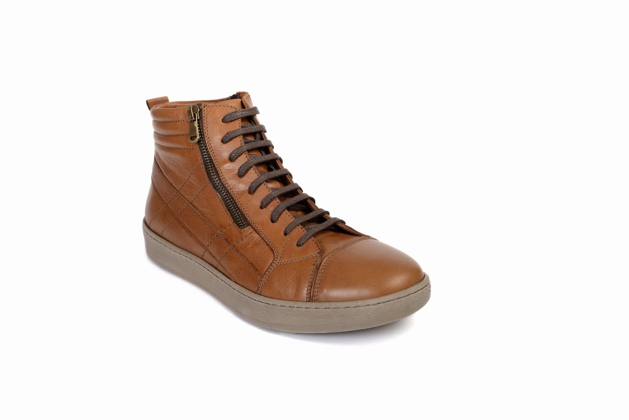 FOOT FEDERATION SNEAKER MID-TOP MENS BOOT TOBACCO