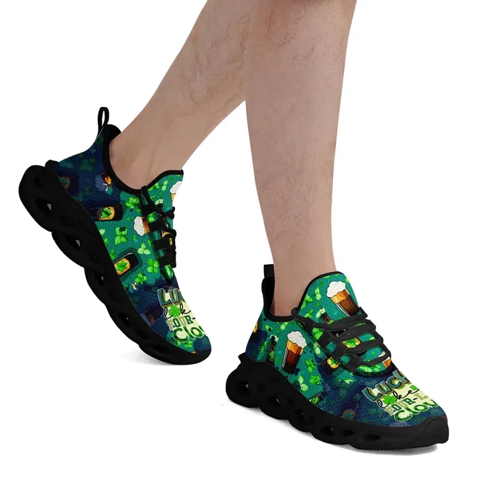 Gift Ideas,Personalized Clover Charm Sneakers, Custom St. Patrick's Day Green Shoes for Men and Women