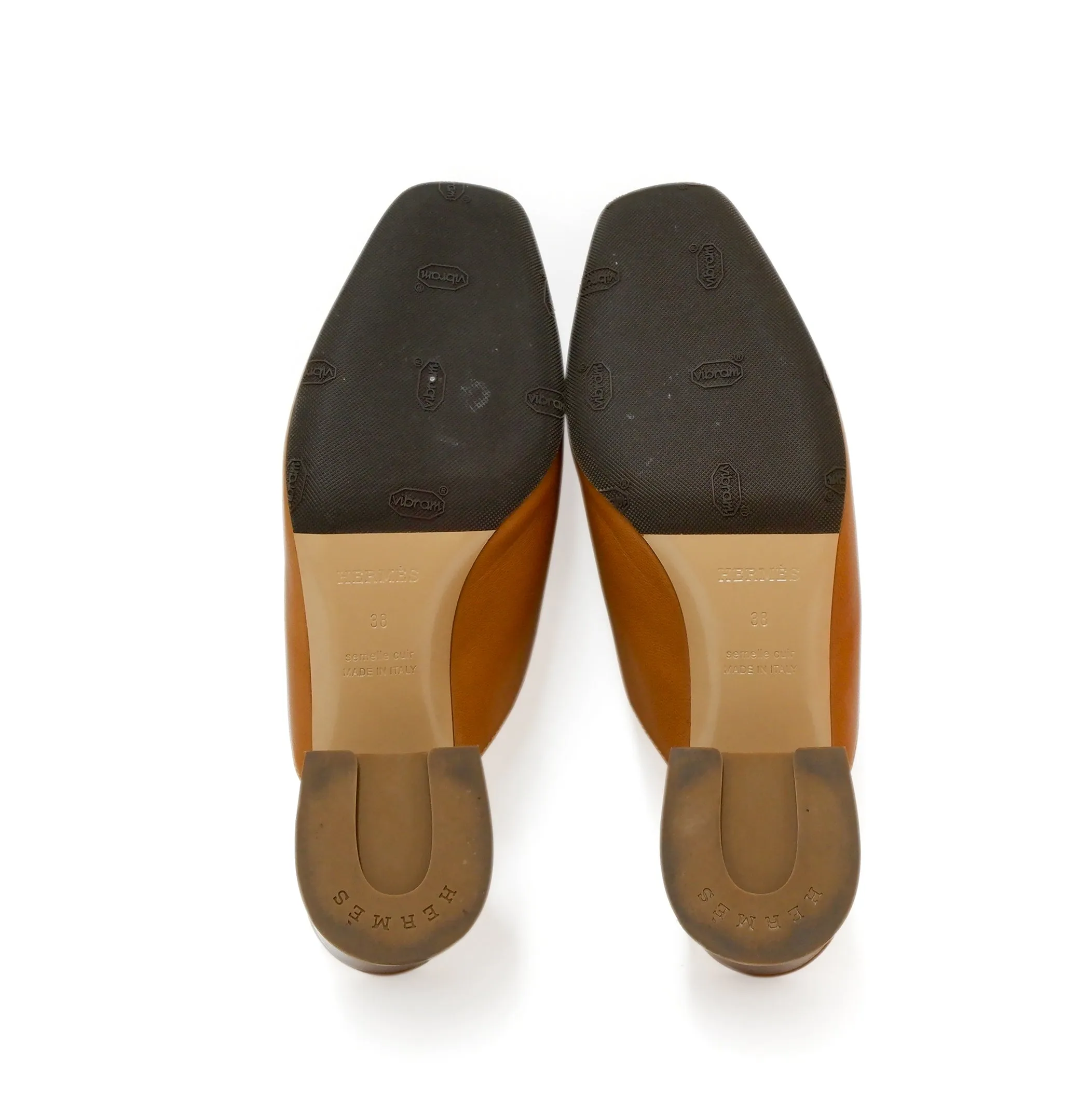 Hermes Mule Femme Gisele 60 Naturel Chevre GHW