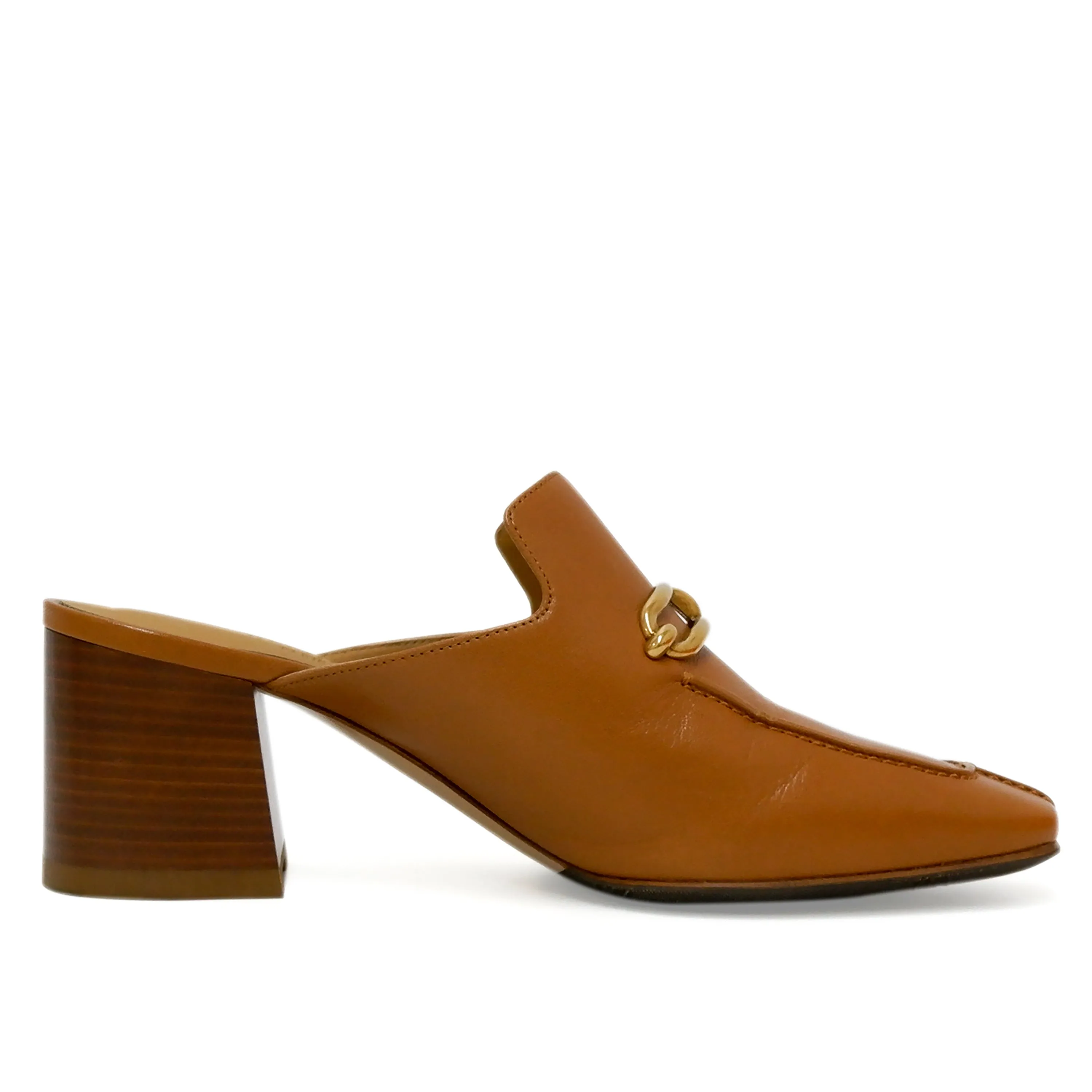 Hermes Mule Femme Gisele 60 Naturel Chevre GHW