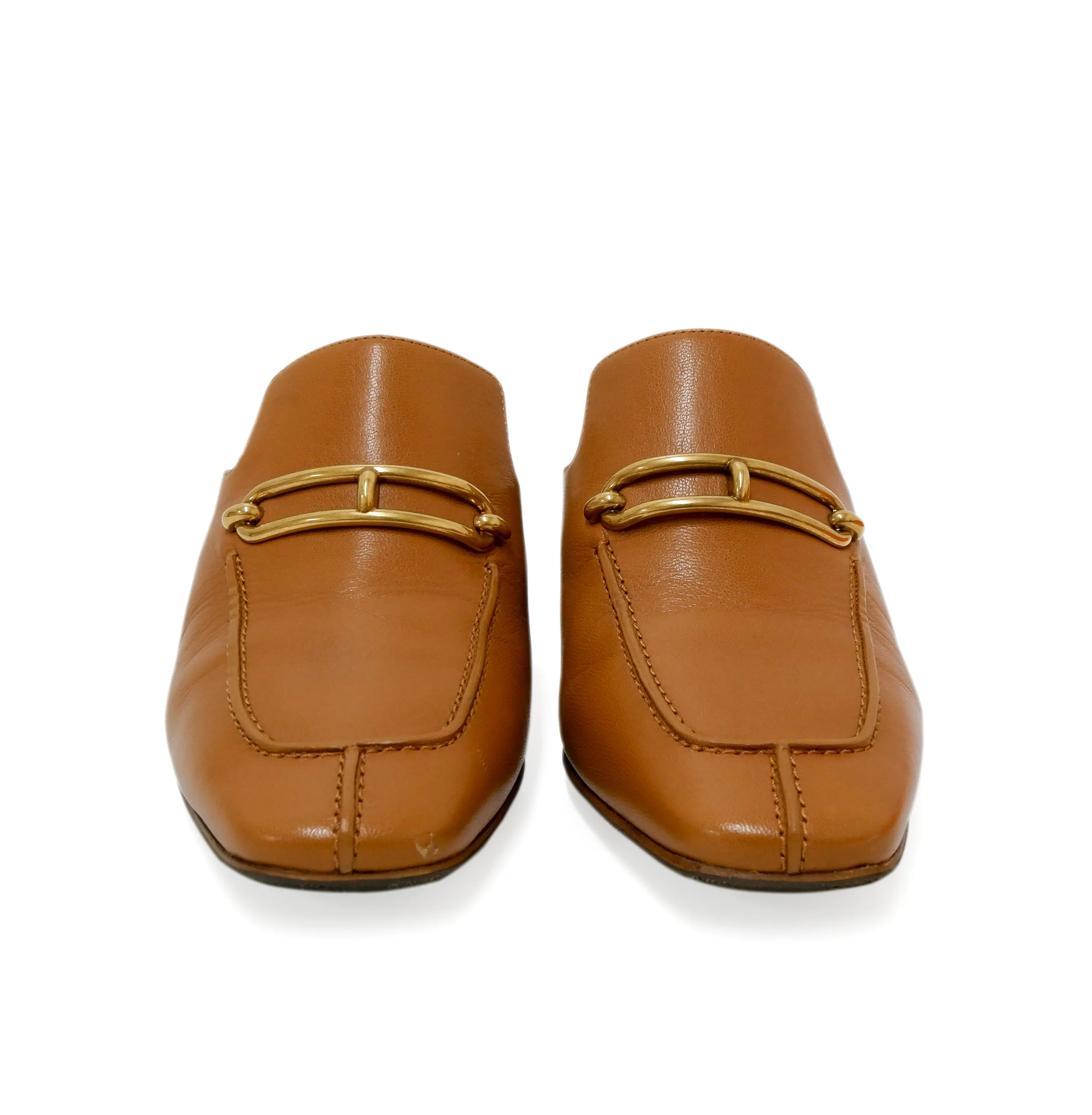 Hermes Mule Femme Gisele 60 Naturel Chevre GHW