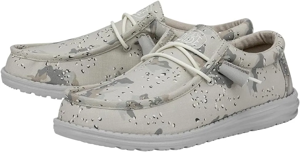 Hey Dude Men's Wally Camo | Men's Loafers | Men's Slip On Shoes | Comfortable & Light-Weight