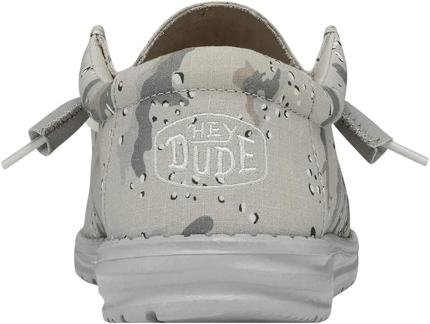 Hey Dude Men's Wally Camo | Men's Loafers | Men's Slip On Shoes | Comfortable & Light-Weight