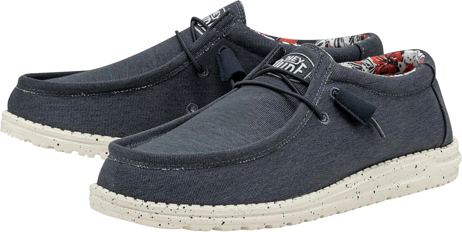 Hey Dude Men's Wally Stretch | Men's Loafers | Comfortable & Light-Weight