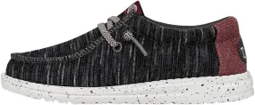 Hey Dude Wally Youth Jersey | Youth Shoes | Youth Lace Up Loafers | Comfortable & Light-Weight