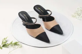 JIMMY CHOO WOMEN KITTEN HEEL - BEIGE