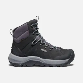 Keen Women's Revel IV Mid Polar Waterproof Boots- Black/ Harbor Gray