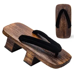 Kimono Wooden Sandals 【Classic Black】