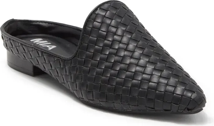 MIA Johona Woven Mules - Black