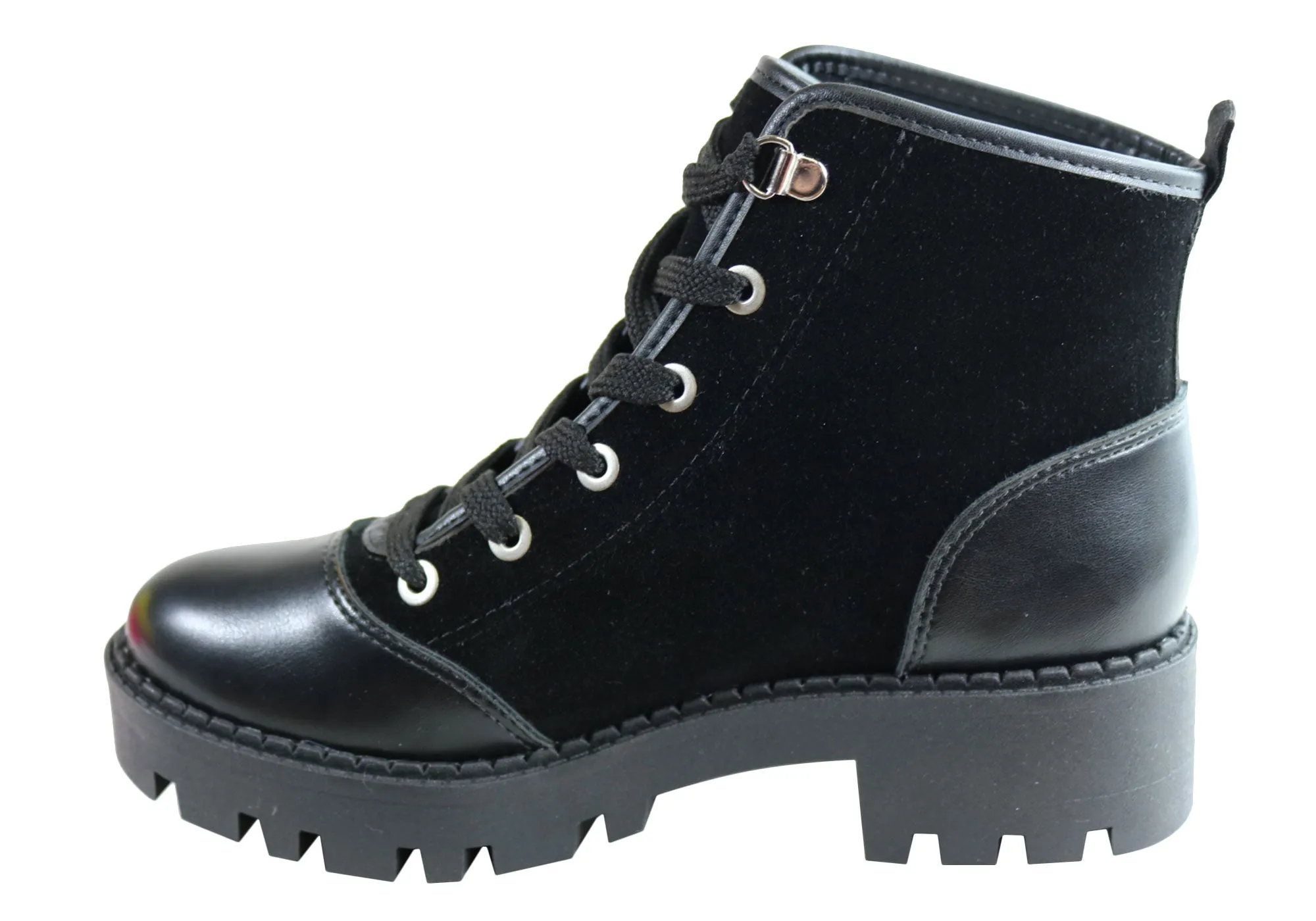 Moleca Lunar Womens Comfortable Lace Up Fashion Ankle Boots