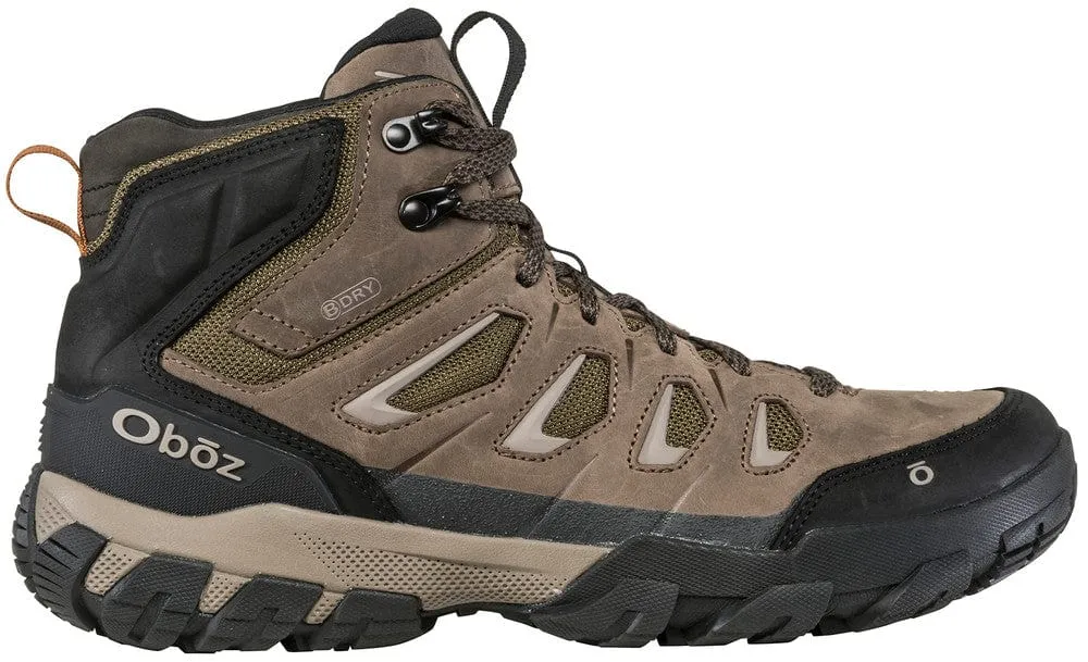 Oboz Men's Sawtooth X Mid Waterproof Hiking Boots- Charcoal