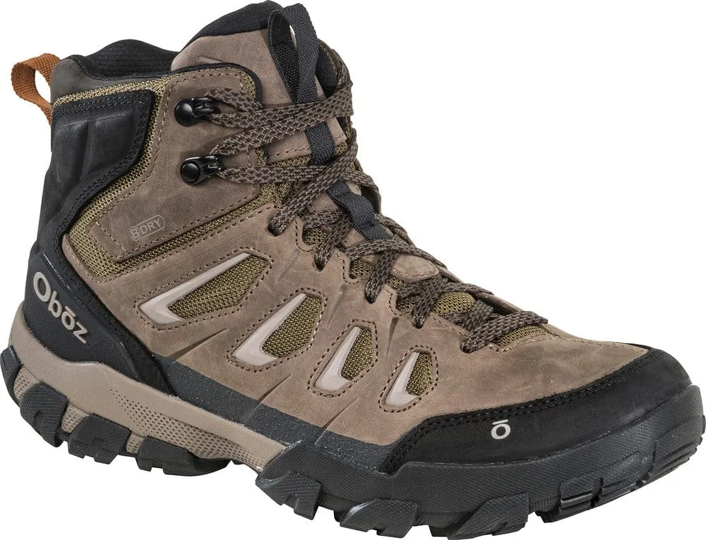 Oboz Men's Sawtooth X Mid Waterproof Hiking Boots- Charcoal