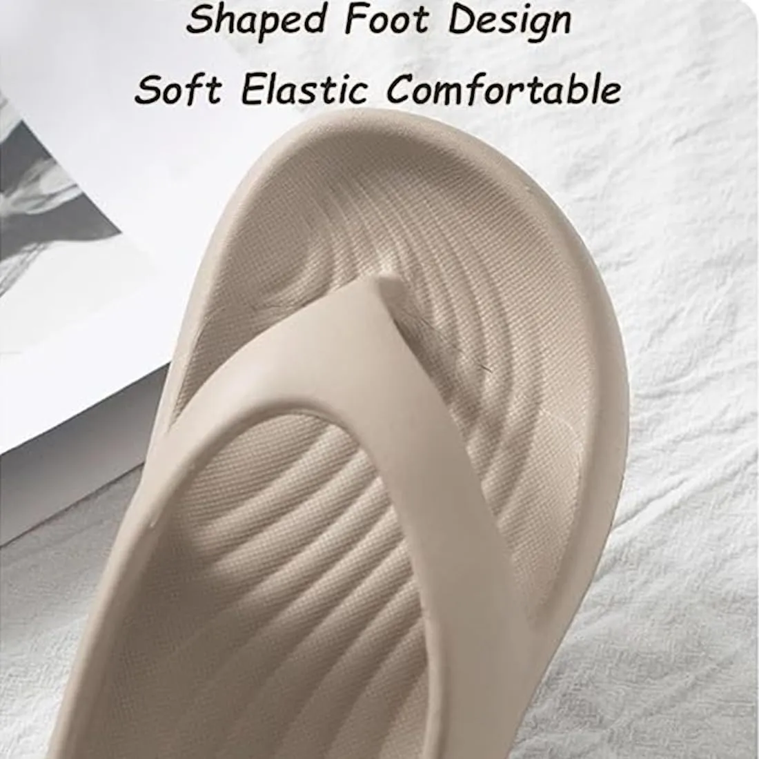 Pillow Arch Support Flip Flops for Women, Platform Recovery Flipflops Orthopedic Sandals, Pillow Soft Summer Beach Shoes