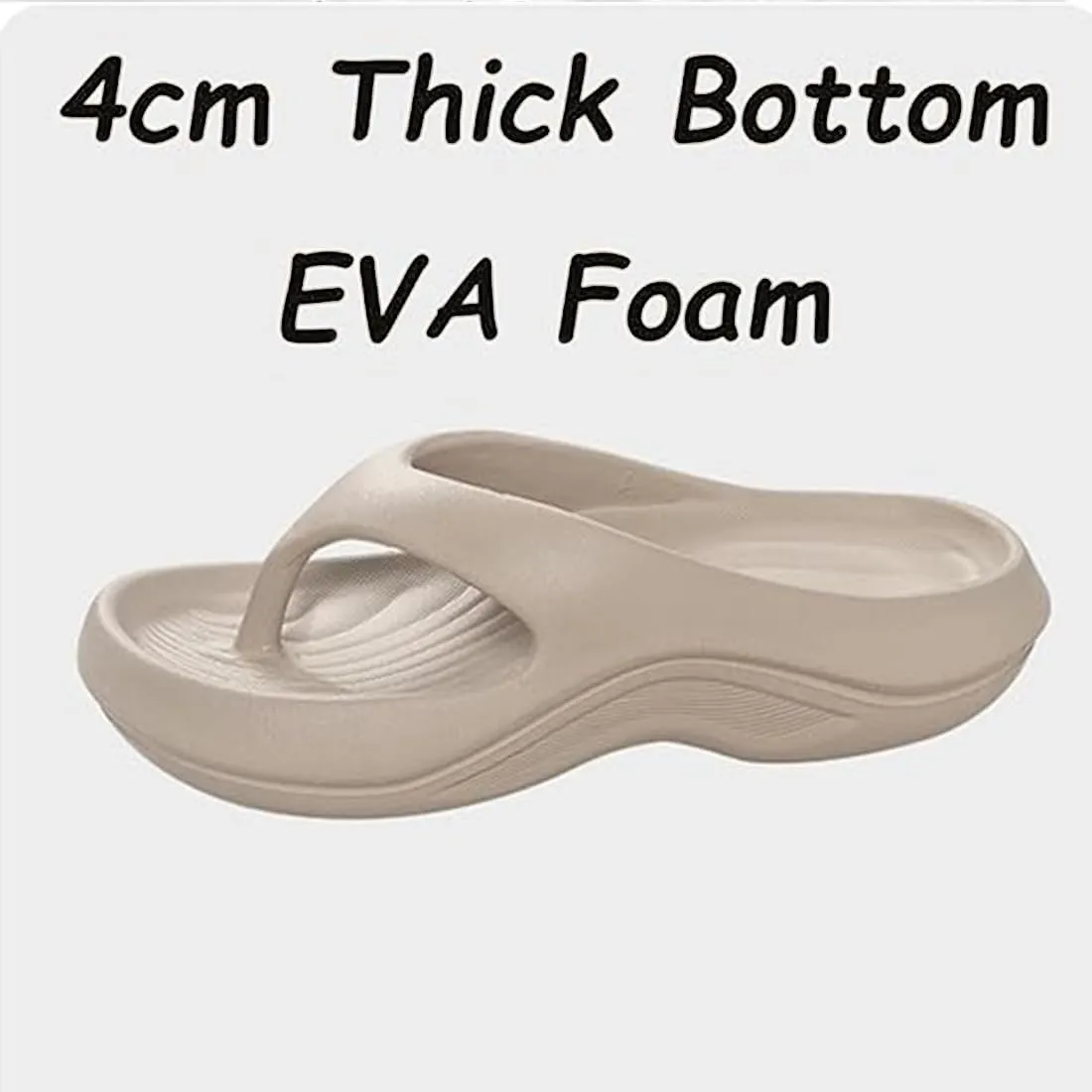 Pillow Arch Support Flip Flops for Women, Platform Recovery Flipflops Orthopedic Sandals, Pillow Soft Summer Beach Shoes
