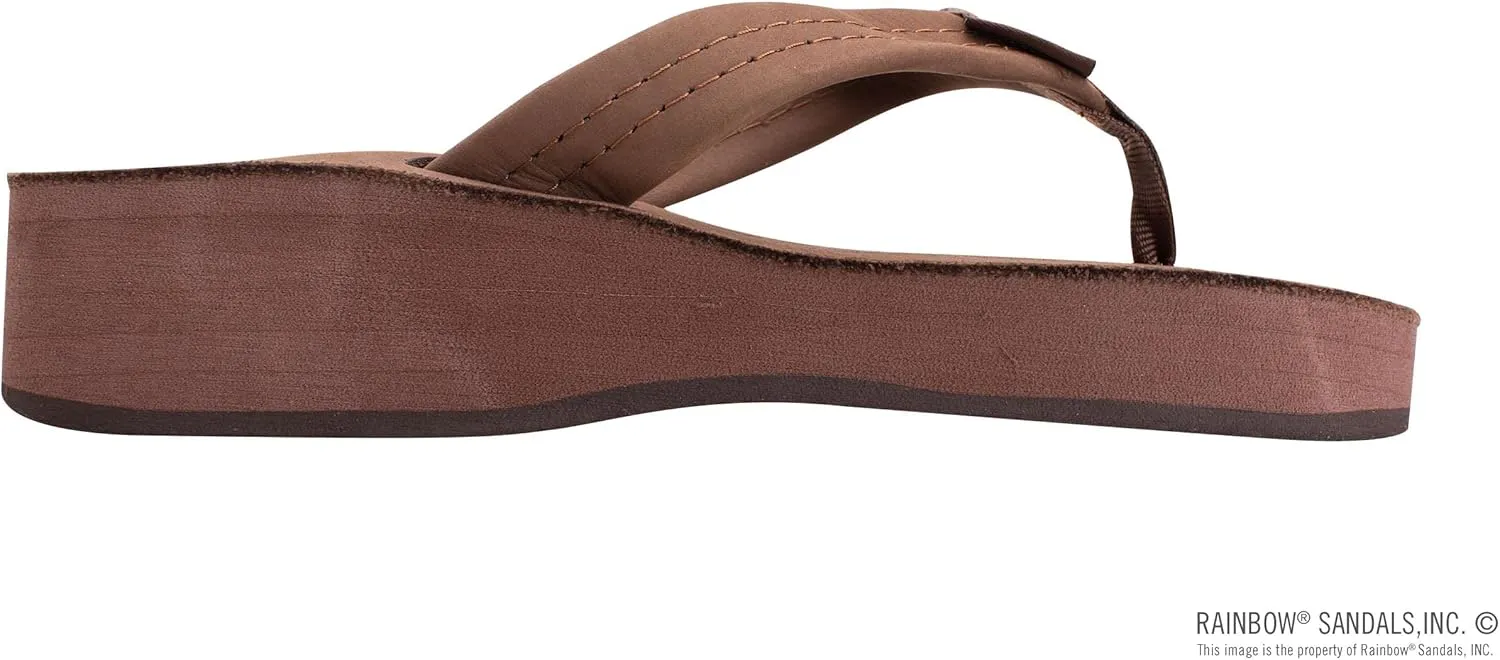 Rainbow Sandals Women's Six Layer Classic Wedge Sandal 1" Strap