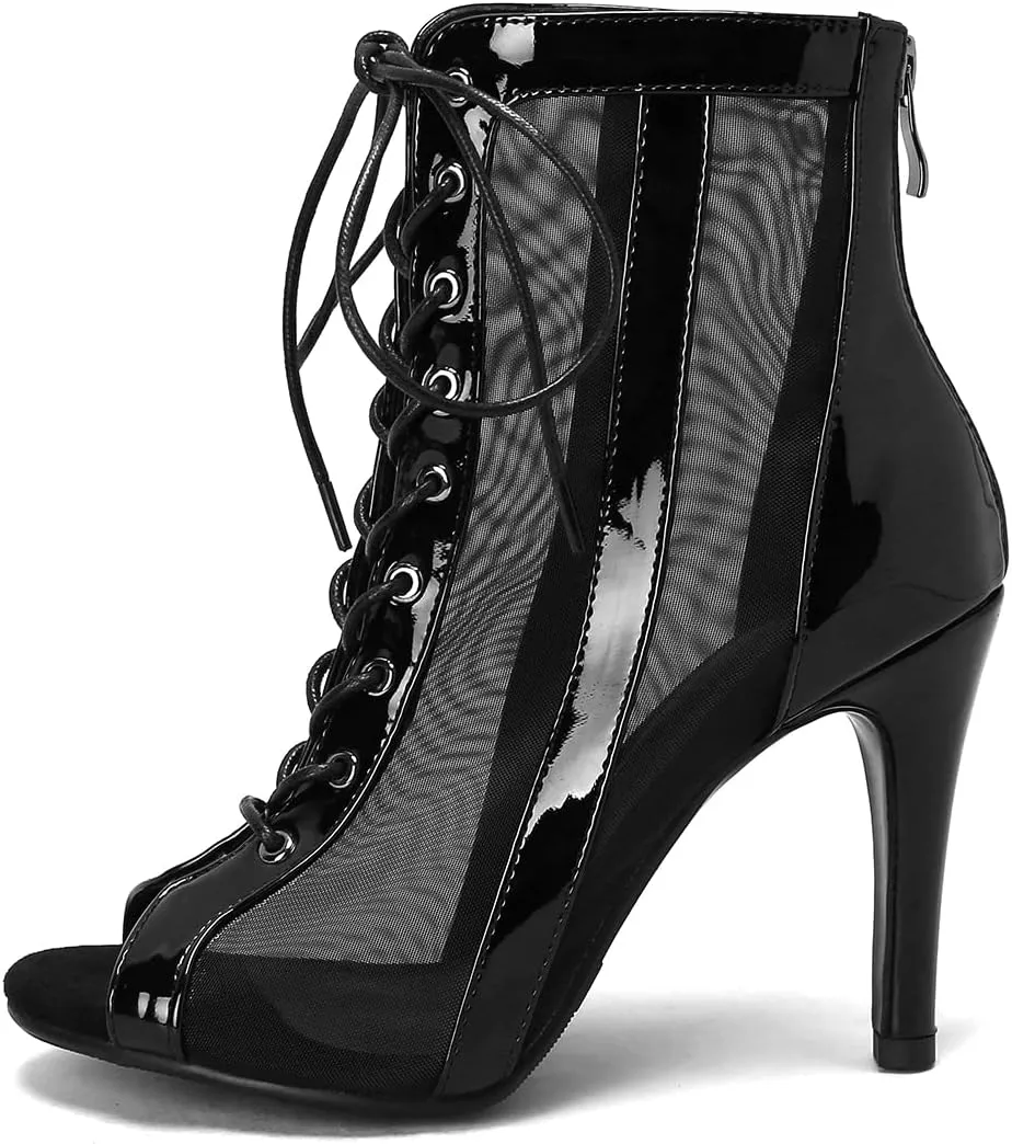 Scaoruki Women Classic Gladiator Sandals Summer Booties Breathable Mesh Sandals