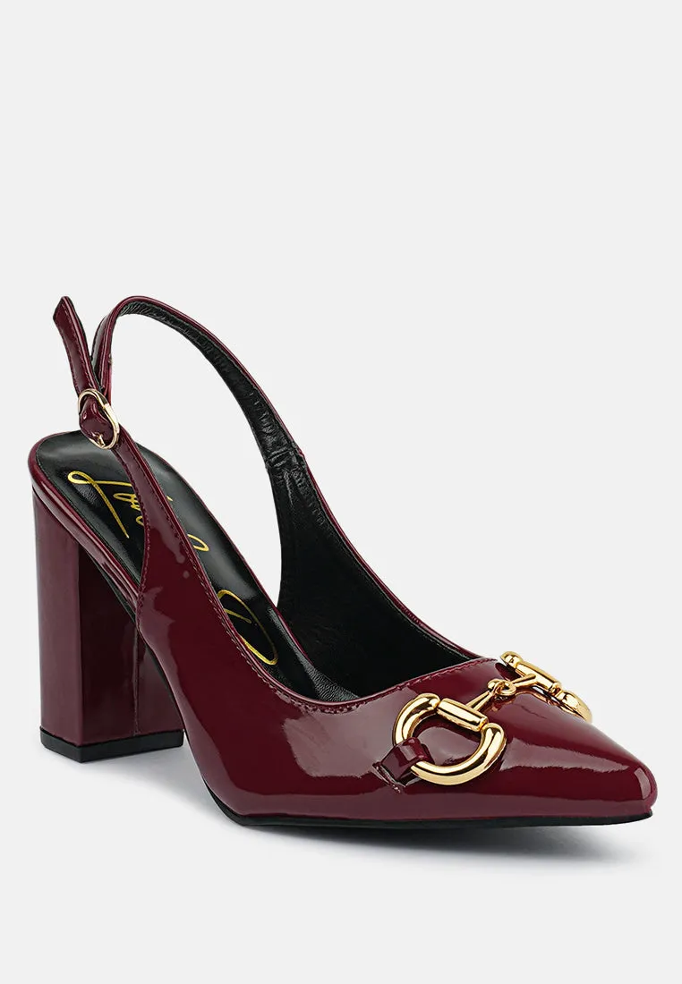 Slingback pumps
