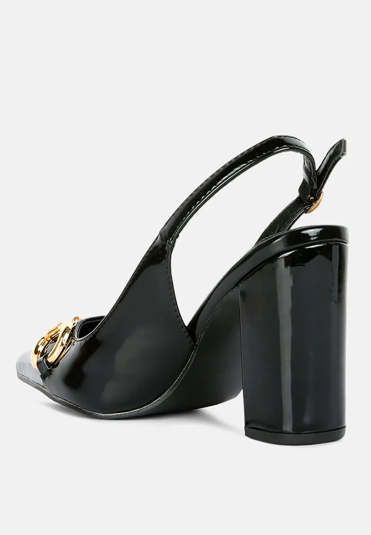 Slingback pumps