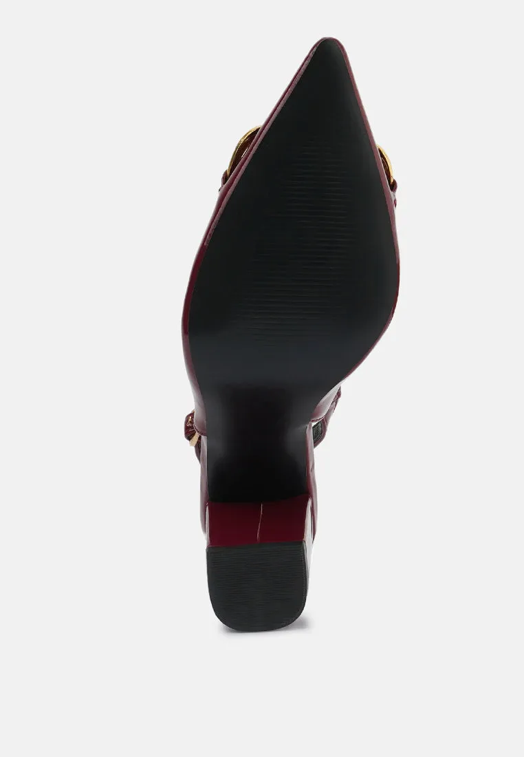 Slingback pumps