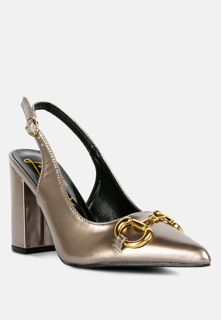 Slingback pumps