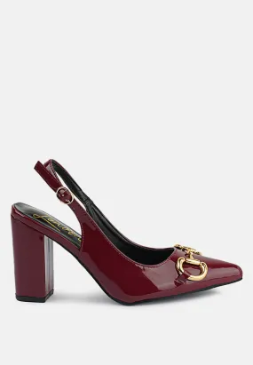 Slingback pumps