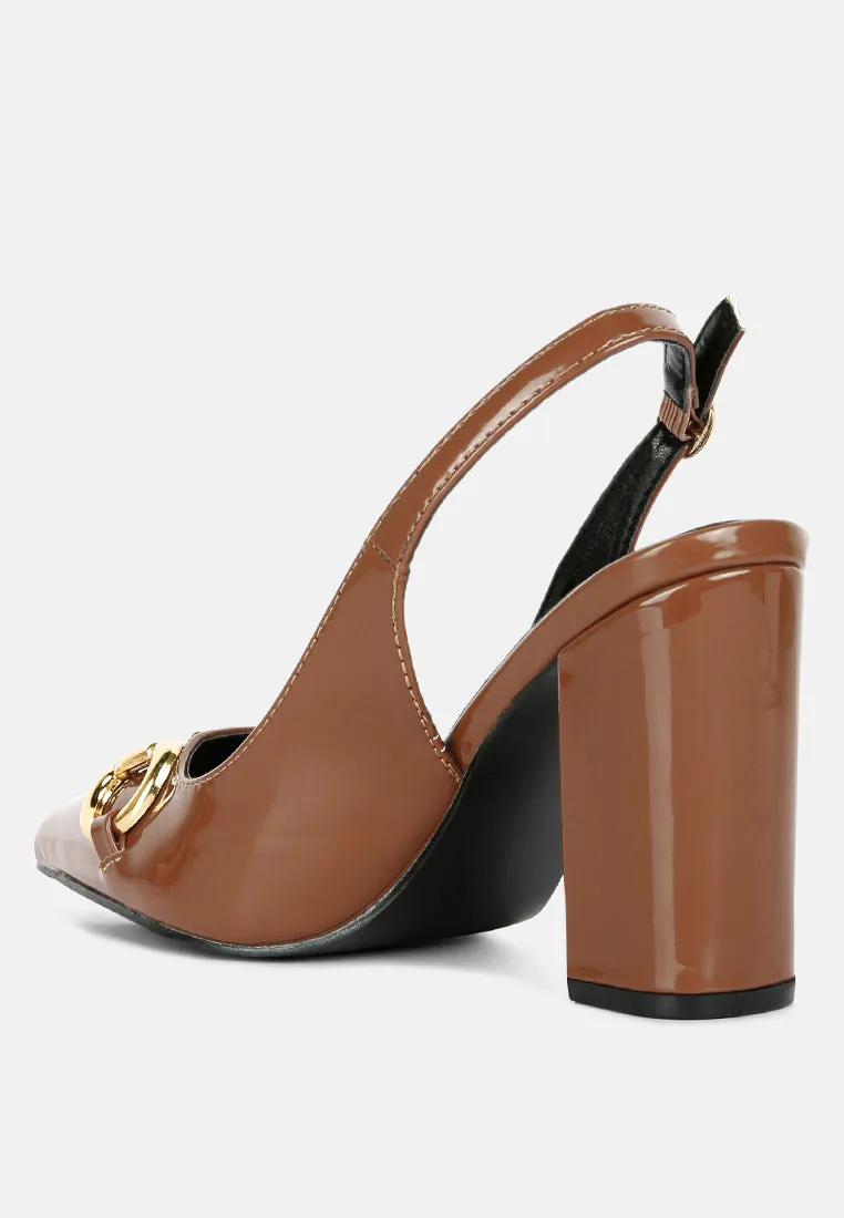 Slingback pumps