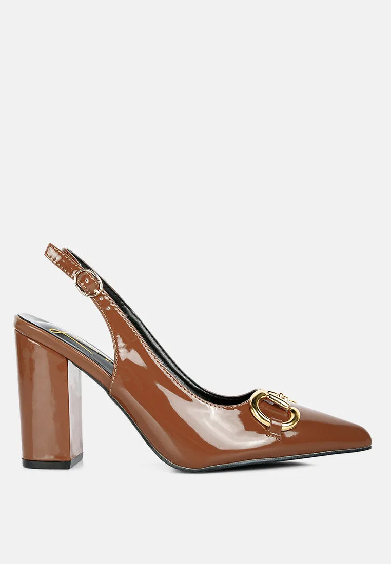 Slingback pumps