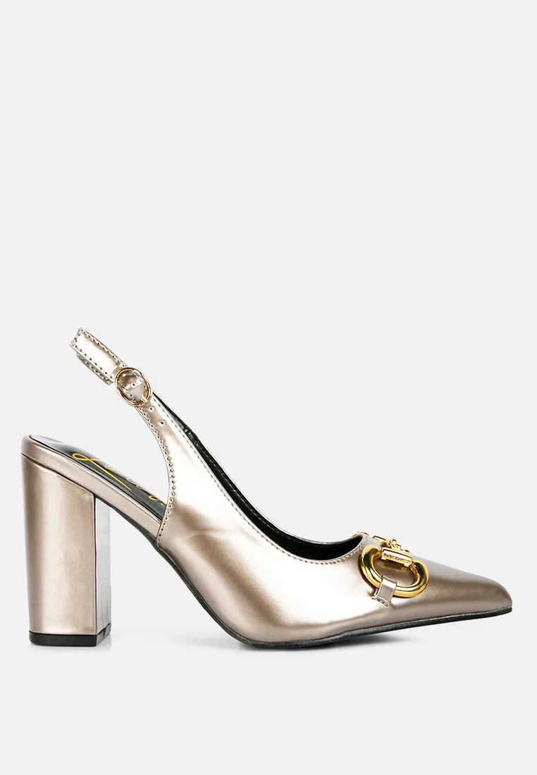 Slingback pumps