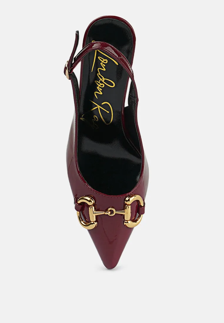 Slingback pumps