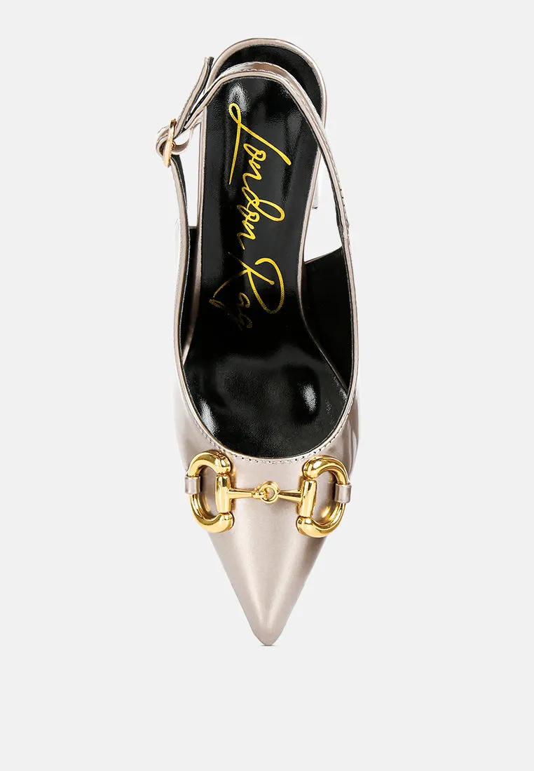 Slingback pumps