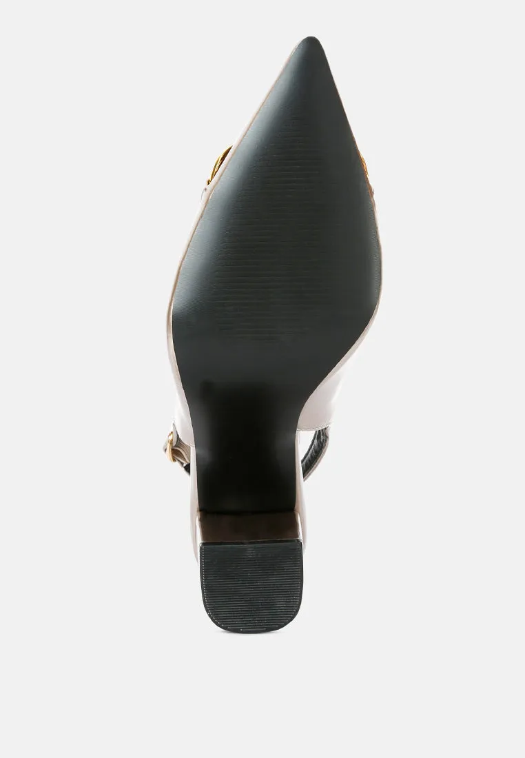 Slingback pumps