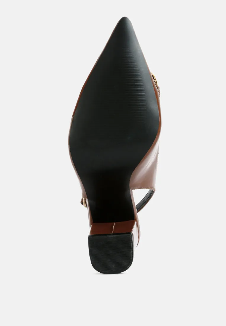 Slingback pumps