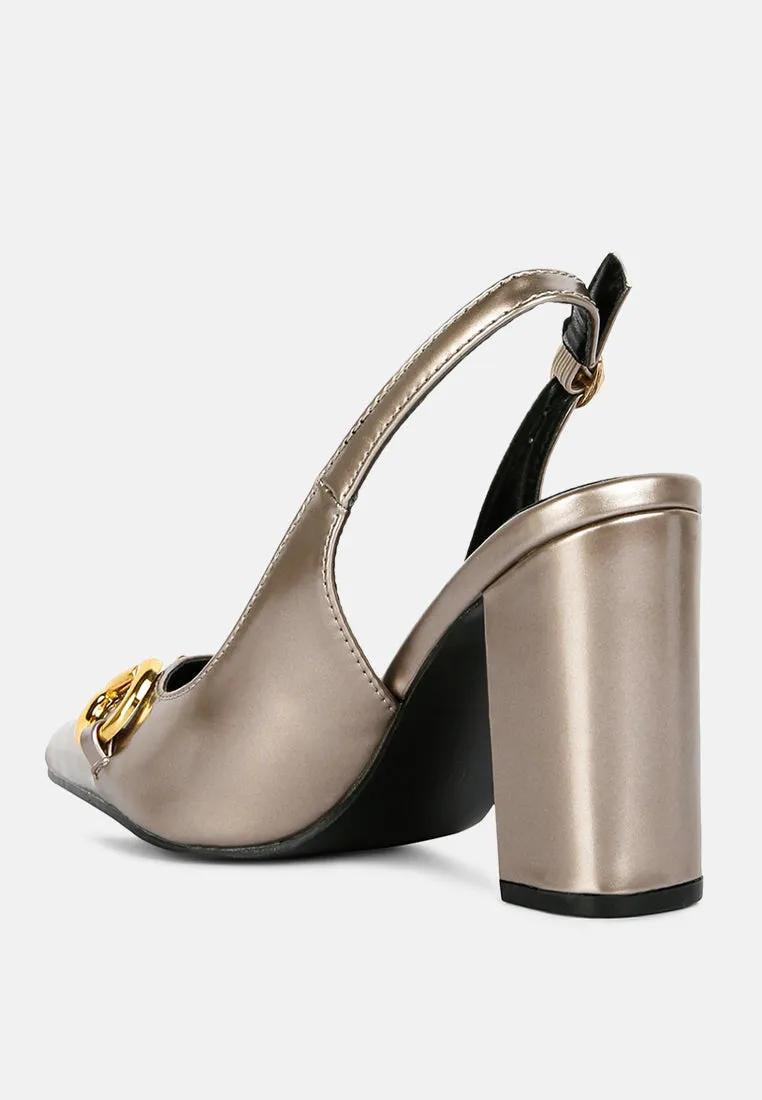 Slingback pumps