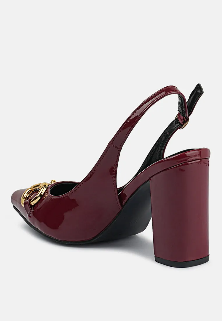 Slingback pumps