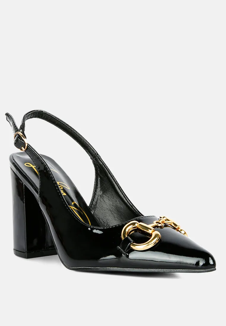 Slingback pumps