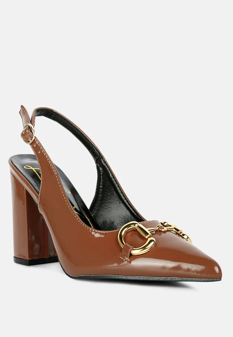 Slingback pumps
