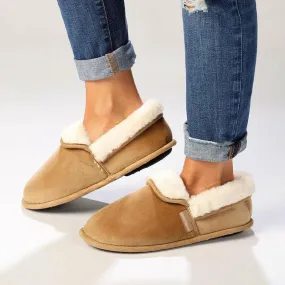 Soft Style By Hush Puppy Fur Top Lua Slippers - Tan